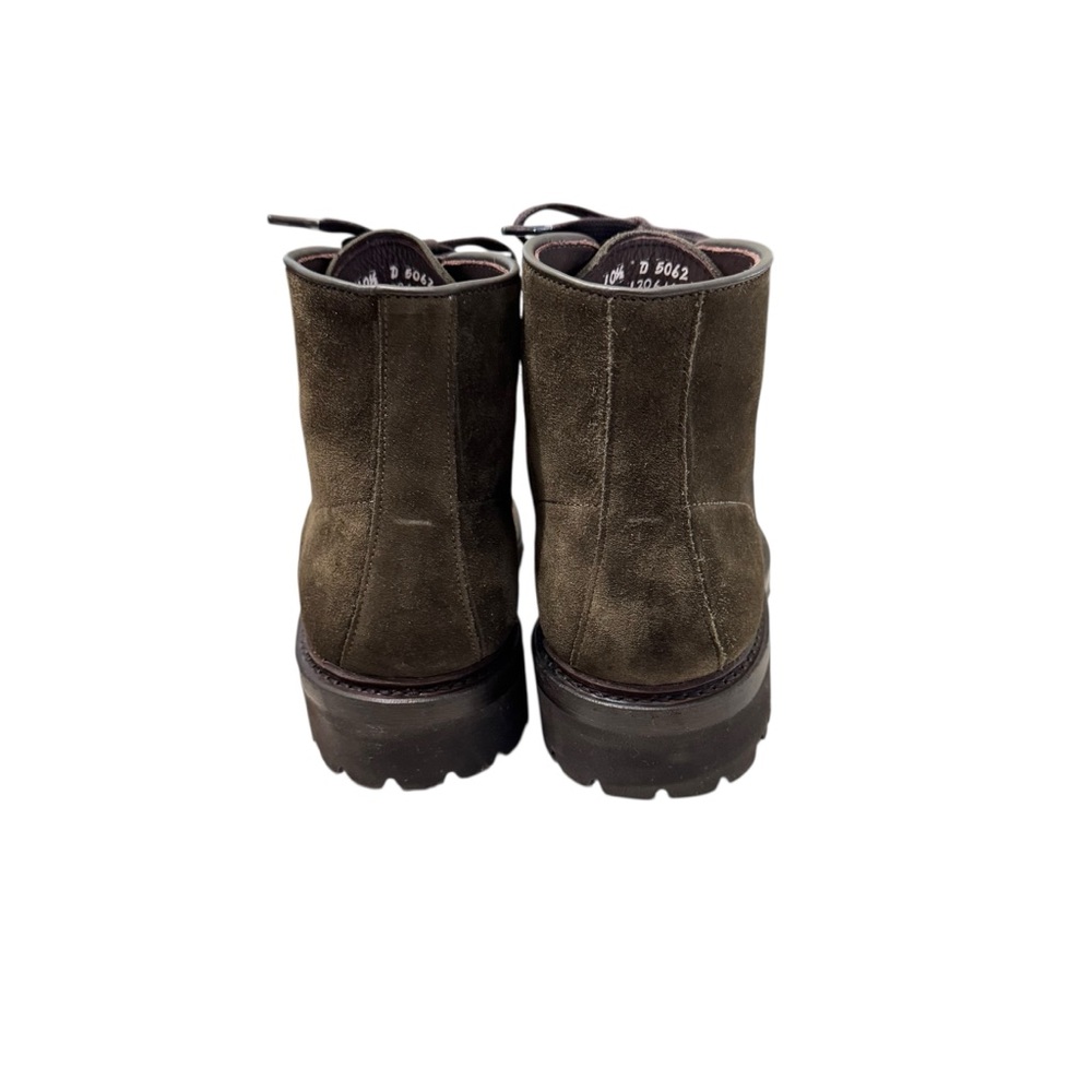 Allen Edmonds Higgins Waterproof Lug Sole Boot in Loden Suede Army Green 10.5 - Picture 7 of 11